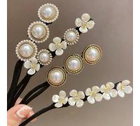 1 pièce Élégant boucleur de cheveux à perle, attache-cheveux décoré de perles - Bracelets et attaches-cheveux chics, convient aux adolescents et aux adultes, attaches-cheveux en fausse perle à la mode