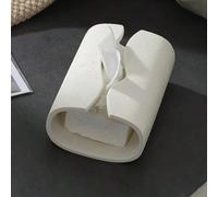 1 pièce Élégant porte-boîte à mouchoirs rectangulaire en résine, boîte distributrice de papier-mouchoir incurvée de 7,9" X 5,3", design en faux pierre, convient à la décoration de la maison et de la s