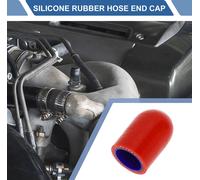 1 Pièce Embout De Tuyau En Silicone Rouge Bleu De 30Mm De Longueur 20Mm/0,79" Id Capuchon D'Extrémité En Silicone Renforcé Pour Tube De Dérivation Universel