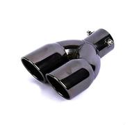 1 Pièce Embout D'Échappement Double Sortie pour BMW 1 Series (F20/F21) (2011-2019) Look Sportif, Canule Échappement Noire, Diamètre D'entrée 63mm,straight