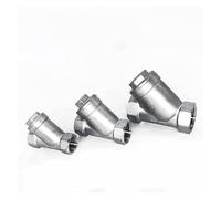 1 pièce en acier inoxydable 304 1/2 3/4 1 filetage femelle Y-Type Filtre Booster Pompe Compteur d'eau domestique Valve (DN25 1)