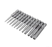 1 pièce en alliage d'acier pour embout de tournevis Torx de 50 mm de long avec poignée hexagonale 1/4 compatible avec tournevis électriques, pneumatiques et rechargeables à T40 (T27)