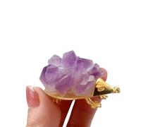1 pièce en cristal naturel hérisson améthyste grappe animal ornement animal décoration cadeau famille