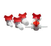 1 pièce en plastique de 4 mm, 6 mm, 8 mm, 10 mm, 12 mm, 16 mm et 20 mm, connecteur de tuyau en PVC à deux voies avec vanne à bille pour micro-irrigation d'aquariums et de jardins (25-25 mm)