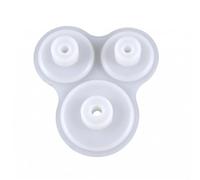 1 pièce en Silicone 3D avec Support de Base pour Bougies Résine | Tolérance Thermique Élevée, Démoulage Rapide Sans Déformation, Matrice de Coulée Plâtre, Forme Ronde, Structure Stable