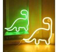 1 pièce Enseigne au néon de dinosaure, environ 29,7 x 18 cm, lampe au néon de dinosaure cadeau, lampe LED de dinosaure pour décoration murale, fête à la maison, décoration de vacances, veilleuse de ta
