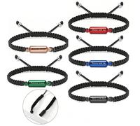 1 pièce Ensemble de bijoux commémoratifs avec urne à cendres|Collier de rangement de cendres pour femmes, pendentif à cendres humaines, boîte à cendres, comprend un pendentif colonne carrée, un bracel