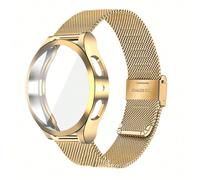 1 pièce Ensemble de bracelet en maille d'acier inoxydable + boîtier, compatible avec Samsung Galaxy Watch 4 40mm/44mm, Galaxy Watch 5 40mm/44mm, Galaxy 6/7 40mm/44mm, accessoires de montre connectée u