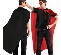 1 pièce Ensemble de cape et masque de super-héros, ensemble de cape pour jeu de rôle comprenant 1 cape et 1 masque, costume de super-héros pour adultes hommes et femmes, faveur de fête d'Halloween, ca