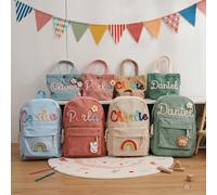 1 pièce Ensemble de sac à dos et de sac fourre-tout personnalisé. Cadeaux pour la rentrée scolaire. Premier jour d'école. Cadeaux personnalisés pour enfants et tout-petits. Sacs de garderie Sac à main