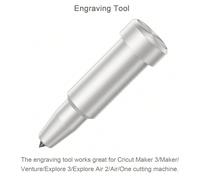 1 pièce Ensemble d'outils de gravure compatible avec Maker 4/3/Maker/Venture/Explore 4/3/Air 2/Air/One, forets de gravure au carbure de première qualité pour graver des motifs sur des métaux tendres,