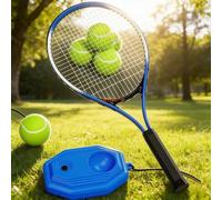 1 pièce Entraîneur de tennis avec corde élastique, pratique autonome pour débutants, ensemble de raquette de tennis √ Raquette simple,√Base d'entraînement + balle de tennis avec ficelle,√[Raquette de 