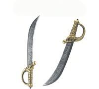 1 pièce Épée de pirate en plastique, accessoire d'Halloween, accessoire de costume de fête, épée de scène en plastique. Cadeau de Noël, d'Halloween et d'anniversaire. Cet accessoire est peint et poli