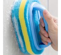 1 pièce Éponge de nettoyage avec poignée pour salle de bain, carrelage et élimination des taches sur le verre - Brosse épaisse et à essuyer pour services de nettoyage commercial/magasins Taille Unique