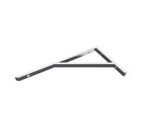 1 pièce équerre de fixation étagere murale console support Sogood WH02 en acier inoxydable chrome 45x25cm