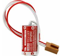 1 pièce ER17/33 (2/3A 3.6V) pile PLC avec connecteur pour Omron C500-BAT08 3G2A9-BAT08