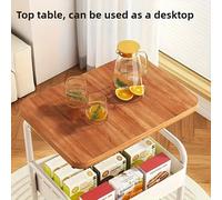 1 pièce, étagère en acier moderne et détachable, multi-couches, de couleur dorée, avec un cadre durable, des roulettes portables, gain d'espace, pour la chambre/la cuisine/la salle de bain/le bureau/l