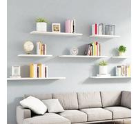 1 pièce Étagère murale créative à fente, Étagère de rangement murale pour la décoration du salon L,M,S,XL,XXL (lot de 4)Polypropylène