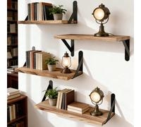 1 pièce Étagère murale en bois créative, Étagère de rangement murale pour salon, Organisateur de décoration murale pour chambre à coucher XXL,30 cm,40 cm,30 cm + 40 cm + 50 cm,50 cmbois