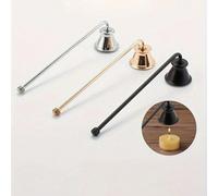 1 pièce Éteignoir de bougie à long manche en forme de cloche, couvercle de bougie en acier inoxydable, couvercle de cloche à encens, extincteur de bougie, outil ménager, outil essentiel pour les amate