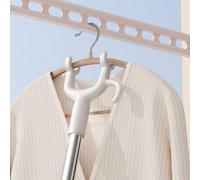 1 pièce Étendoir à linge rétractable en acier inoxydable, cintre de rangement de vêtements robuste et durable, étendoir à linge sur pied unique Rétractable 77-123CMAcier inoxydable