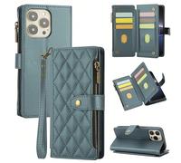 1 pièce Étui de protection à rabat avec fente pour carte, antichoc, compatible avec Apple 17 ProMax/16/15/14/13/12/11pro. Étui de téléphone portefeuille avec fente pour carte, dragonne, poche zippée,