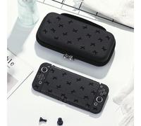 1 pièce Étui de protection avec motif nœud noir et pois, sac de rangement, convient pour Switch2 (2025)/Switch OLED/Switch NS/Lite, accessoires de protection pour nouvelle console Switch 2e génération
