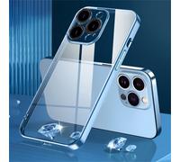 1 pièce Étui de protection de lentille antichoc, électroplaqué, anti-poussière, ultra-fin, en plastique dur transparent, compatible avec Apple 17e/17Pro/17ProMax/Air/17/16Pro/16ProMax/16Plus/16/16E/15