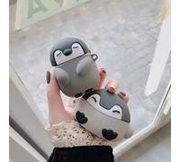 1 pièce Étui de protection en silicone bleu style océan/marin, antichoc, avec motif pingouin bleu mignon, pour écouteurs Bluetooth. Cadeau de printemps Apple AirPods 1/2,Apple AirPods Pro,Apple AirPod