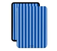 1 pièce Étui de protection Kindle à rayures bleues avec sangle de main, cadeau parfait pour la Saint-Valentin/Noël pour les amateurs de livres, étui de protection pour liseuse avec réveil/mise en veil
