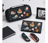 1 pièce Étui de protection pour console de jeu compatible avec Switch2 (2025)/Switch NS/Switch OLED/Switch Lite, motif de graffiti de dessin animé d'un loutre jouant dans l'eau, nouvelle génération 2,