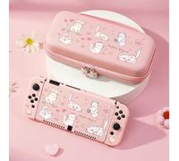 1 pièce Étui de protection pour console Switch/Switch 2 avec motif chat et nœud papillon, style Ins. Compatible avec la nouvelle Switch 2 (2025)/Switch NS/Switch OLED/Lite. Accessoires de jeu Switch,
