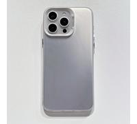 1 pièce Étui de protection pour smartphone haut de gamme en argent IMD à triple matériau, anti-traces de doigts, anti-chute, anti-dérapant, compatible avec Apple//Redmi/OPPO/Infinix, étanche, antichoc
