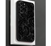 1 pièce Étui de protection pour téléphone avec imprimé floral en dentelle à la mode, protection intégrale en TPU souple résistant aux rayures, compatible avec les séries Honor, Galaxy [Version interna