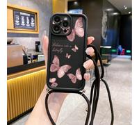 1 pièce Étui de protection pour téléphone élégant et haut de gamme avec imprimé papillon rose, anti-chute et anti-salissure, compatible avec Apple/OPPO/VIVO/Redmi/Infinix/Realme/OnePlus/Honor/ZTE, éta