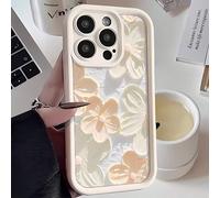 1 pièce Étui de protection souple, antichoc et résistant aux rayures, compatible avec Samsung/Galaxy/OPPO/VIVO/Honor/Realme, avec un design de fleur de tournesol jaune et blanc mignon, frais et ensole