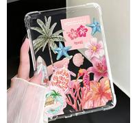 1 pièce Étui de protection transparent antichoc et doux en silicone avec motif floral d'été pour Kindle 11e génération 2022/Kindle Paperwhite 12e génération 2024/Kindle Colorsoft Signature Edition, Cl
