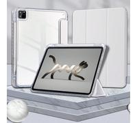 1 pièce Étui de protection transparent en acrylique blanc, couleur unie de base. Convient pour iPad A16 11e/10e génération, Air 11/13, M3 2025, Mini 7 A17, Pro 2024, Air 11/13, M2 2024, Pro 11/13, M4