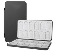 1 Pièce Étui De Rangement pour Cartes Jeux, Premium Étui de Jeux avec Switch OLED Model/Switch/Switch Lite, Boîte de Rangement Pratique avec 24 Fentes de Cartes de Jeu ou 24 Fentes Cartes SD