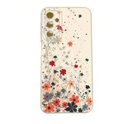 1 pièce Étui de téléphone anti-choc avec éléments floraux, motif floral. Compatible avec les modèles Android /Galaxy, Infinix, Redmi, OPPO, VIVO, Realme. Printemps Galaxy A11,Galaxy S20 FE,Galaxy A31,