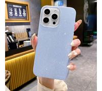 1 pièce Étui de téléphone antichoc TPU à paillettes bleues minimaliste et de luxe. Design renforcé compatible avec la série Apple. Étui de téléphone mode résistant à l'eau, aux chutes et aux rayures.