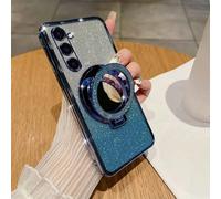 1 pièce Étui de téléphone avec anneau de support magnétique, paillettes, revêtement électrolytique, compatible avec [Device Name], étanche, antichoc, anti-chute, résistant aux rayures Galaxy S8,Galaxy