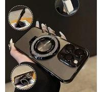 1 pièce Étui de téléphone avec des paillettes, motif CD couleur dégradé électrolytique, compatible avec Galaxy S21 Ultra 5G, iPhone 16 Pro Max, Tecno Spark Go 2024/Infinix Smart 8, Edge 30, Redmi Note