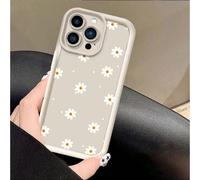 1 pièce Étui de téléphone blanc mignon et à la mode avec peinture UV, écran complet, bord surélevé, anti-choc, compatible avec Ip17 16 15 14 13 S26 S25 S24 Honor 400Lite 200Pro Honor A5 X9 X8 X6 9x et