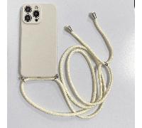1 pièce Étui de téléphone carré magique beige avec corde, antichoc compatible avec Apple/Redmi/VIVO/OPPO, Porte-clés, Lanière IPhone X/XS,iPhone 12,iPhone 12 Pro,iPhone 12 Pro Max,Galaxy S20 FE,Iphone