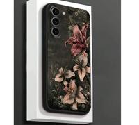 1 pièce Étui de téléphone classique et élégant avec motif de fleur de lys, coque de protection souple en TPU noir, résistant aux rayures et aux chocs, compatible avec Huawei Honor, Redmi, Série Galaxy