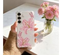 1 pièce Étui de téléphone créatif avec motif papillon rose transparent, design antichoc aux quatre coins avec écran surélevé, compatible avec Pixel 9 Pro XL/Smart 8/Hot 40i/Spark 20/Spark 20C/Spark Go