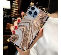 1 pièce Étui de téléphone de mode anti-chute avec motif de montagne rectangulaire, style européen & américain, grand trou pour l'objectif, protection complète des bords, coque souple, célébrité Intern