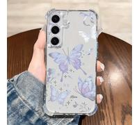 1 pièce Étui de téléphone design écran haute transparence anti-chute avec dégradé bleu créatif papillon compatible avec Apple 17 Pro Max/9 Pro XL/Smart 8/Hot 40i/Spark 20/Spark 20C/Spark Go 2024/Moto 
