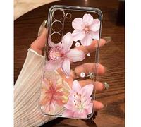 1 pièce Étui de téléphone doux à la mode avec fleurs et perles, compatible avec Huawei, Honor, Galaxy et autres téléphones Galaxy Note10,Galaxy Note10+,Galaxy S10,Galaxy S10+,Galaxy S10e,HUAWEI P30,HU